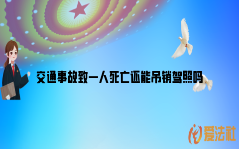 交通事故致一人死亡还能吊销驾照吗_https://www.nsxn.com.cn_法言法语_第1张