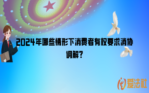 2024年哪些情形下消费者有权要求消协调解？_https://www.nsxn.com.cn_法律资讯_第1张