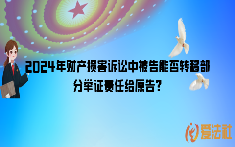 2024年财产损害诉讼中被告能否转移部分举证责任给原告？_https://www.nsxn.com.cn_法律资讯_第1张