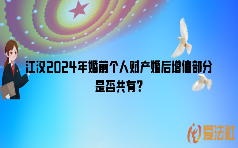 江汉2024年婚前个人财产婚后增值部分是否共有？_https://www.nsxn.com.cn_法律知识_第1张