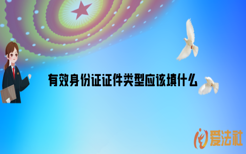 有效身份证证件类型应该填什么_https://www.nsxn.com.cn_法言法语_第1张