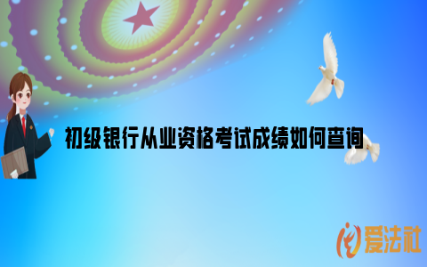 初级银行从业资格考试成绩如何查询_https://www.nsxn.com.cn_法律问答_第1张